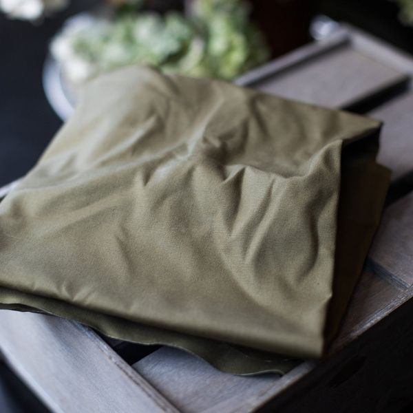 Dry Waxed Canvas khaki für Taschen und Jacken - Mind the Maker Organic Cotton khaki Bio