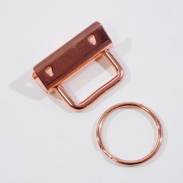 Schlüsselband Rohling 30mm rosegold kupfer - zum Basteln von hübschen Schlüsselbändern