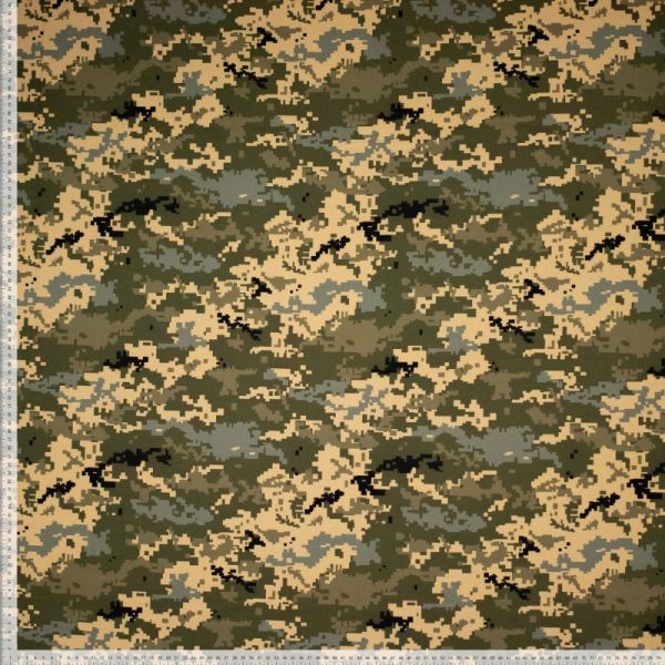 Cooler Softshell Camouflage Pixel oliv khaki für Jacken Taschen & Co