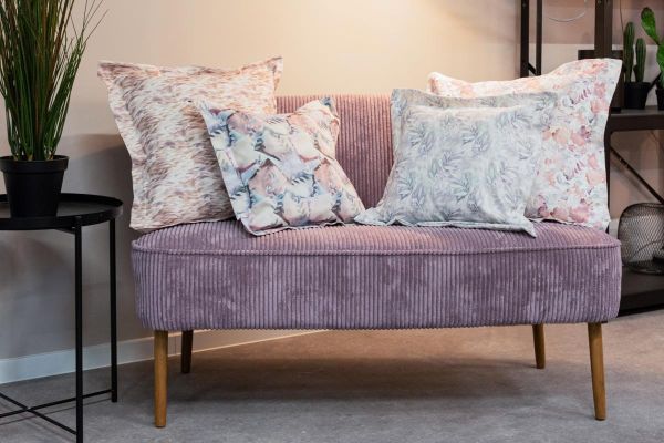 Samtcord uni altrosa berry – robuster Breitcordstoff für Möbel & Taschen Wanja von Swafing