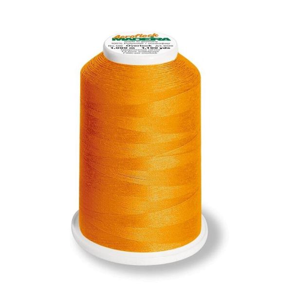 Aeroflock 100 neon orange - 1000m Bauschgarn von Madeira - Overlock Garn