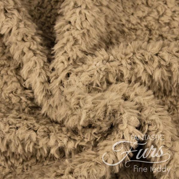 Kullaloo Teddystoff Fantastic Furs walnuss braun - Fine Teddy 100x75cm Kunstfell