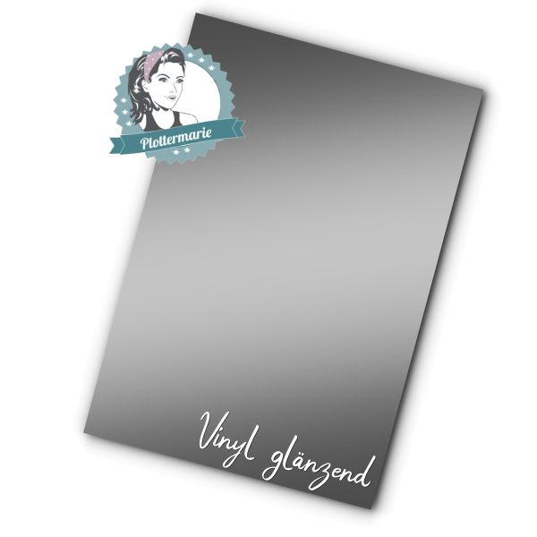 Vinylfolie silber A4 - Plotterfolie von Plottermarie für innen und außen 75µ Folie