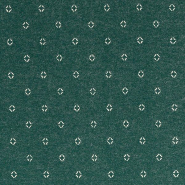 Jacquard Strickstoff Rauten dunkelgrün – Kuschelstrick von Swafing