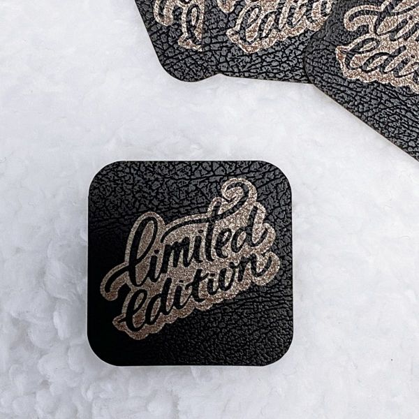 Aufnäher Label - LIMITED EDITION schwarz - für einzigartige Nähprojekte, Strickwerke & Gebastelte