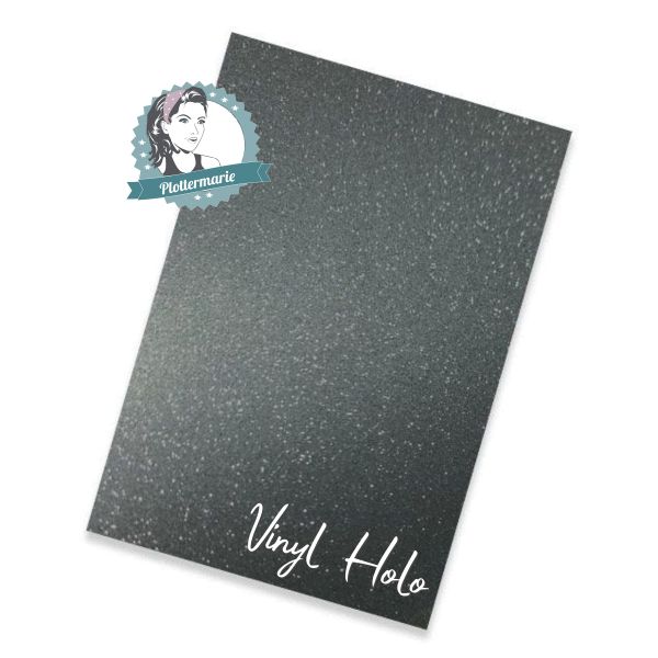 Vinylfolie Glitzer grau A4 – Plotterfolie von Plottermarie für innen & außen Glitter Funkel