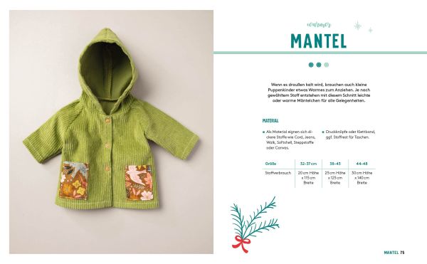 HEJ. Minimode Süsse Puppenkleidung nähen von 32-47cm von Lotteundludwig