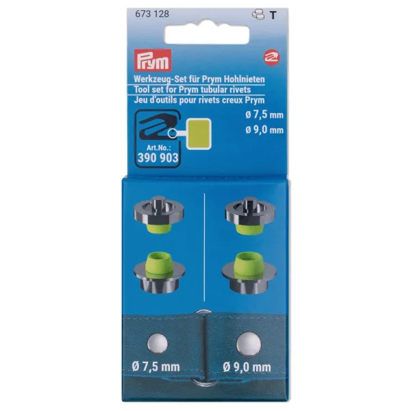 Werkzeugset für das Prym Vario Creative Tool - Werkzeug für Hohlnieten Ø 7,5mm & 9 mm