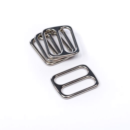 Metall Schieber Maxi 25mm gunmetal – Leiterschnalle Stegschnalle für Gurtbänder