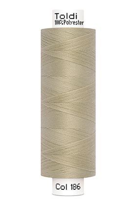 großes Rolle Nähgarn beige Fb. 186 - 500m Gütermann Allesnäher - Toldi Nähseide