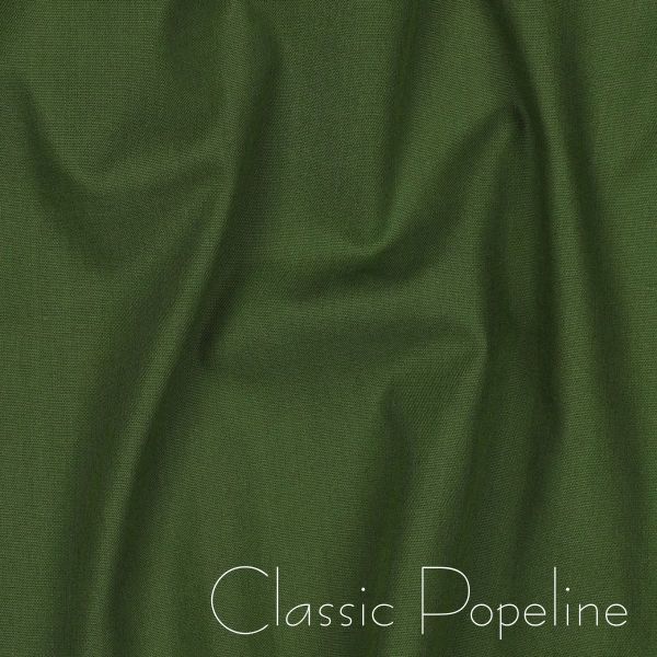 Baumwollstoff uni waldgrün - Baumwolle Popeline – Cotton Poplin forest green