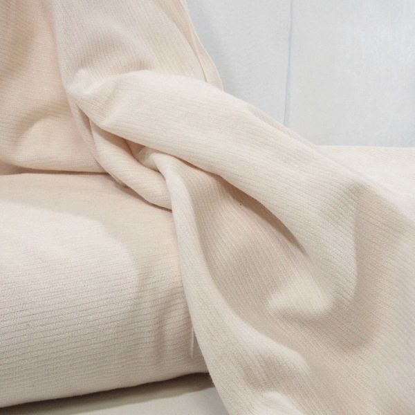 Bio Strick Jersey creme - Mind the Maker Organic Woolen Ottoman creamy white