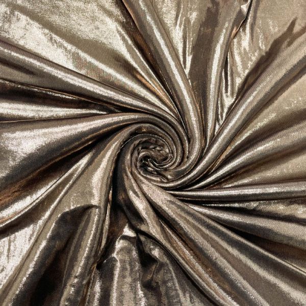 Glamour Jersey gold metallic - edler Glitzerjersey für festliche Kleider