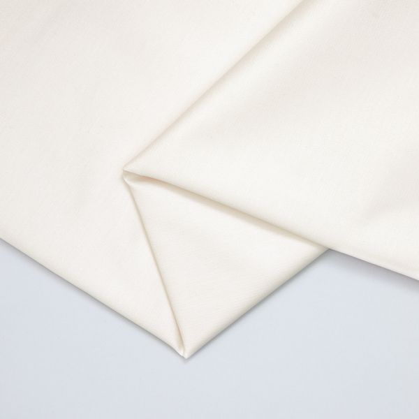 Organic Cotton Stretch Twill uni creme weiß – Mind the Maker Baumwoll Köper