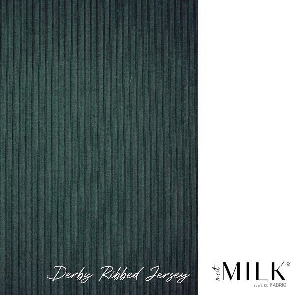 Derby Ribbed Jersey deep green – meetMILK® Modal Rippjersey mit TENCEL™ Modal Fasern