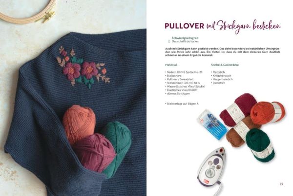 Liebevoll bestickt - Fashion-Upcycling für dein Lieblingsstück - Nachhaltig sticken lernen