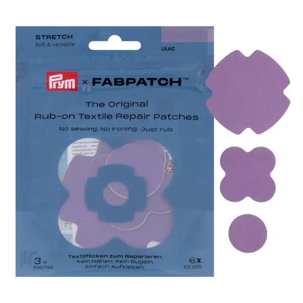 Prym x FabPatch Stretch Reparaturflicken flieder 3 Stück