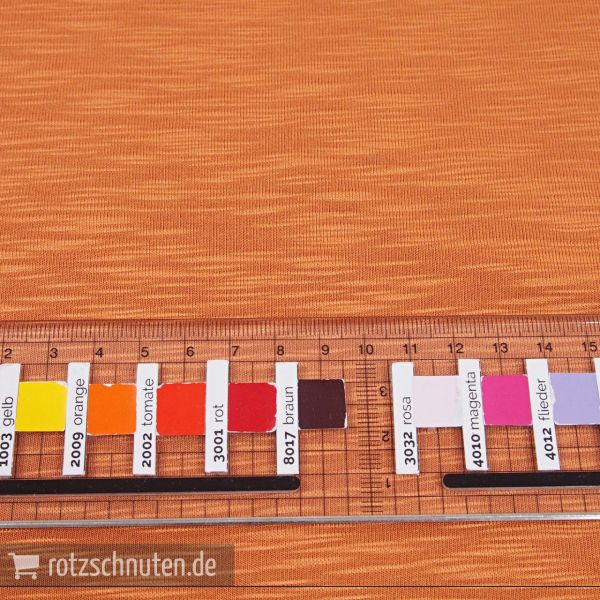Viskose Jersey uni terracotta hellbraun – MILENA Flamé Slub Struktur