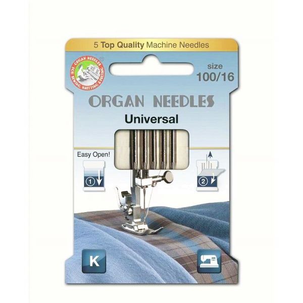 ORGAN ECO Nähmaschinen Nadeln – Universal 100/16 – für die meisten Stoffe