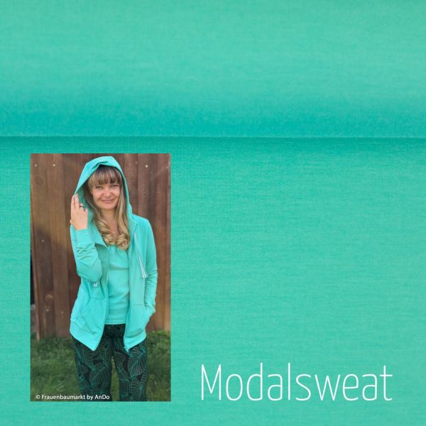 Modal Sweat in mint - Serie Paula von Swafing - French Terry in aktuellen Trendfarben