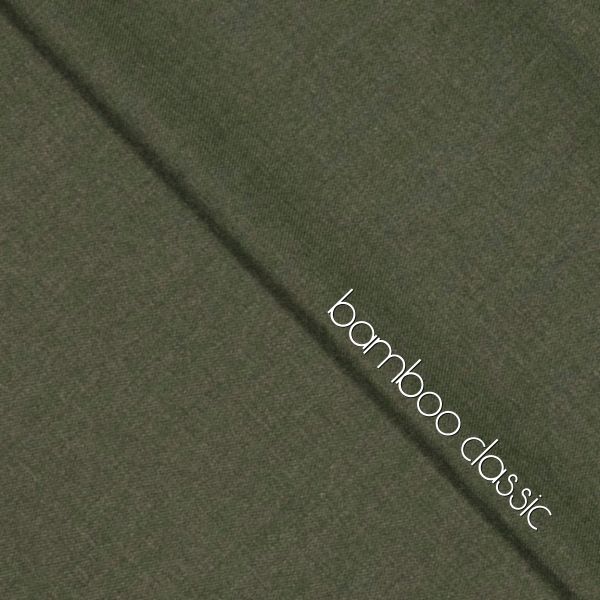 Bamboo Classic dusty green melange - mittelschwere Webware mit Stretchanteil für Hosen Kleider