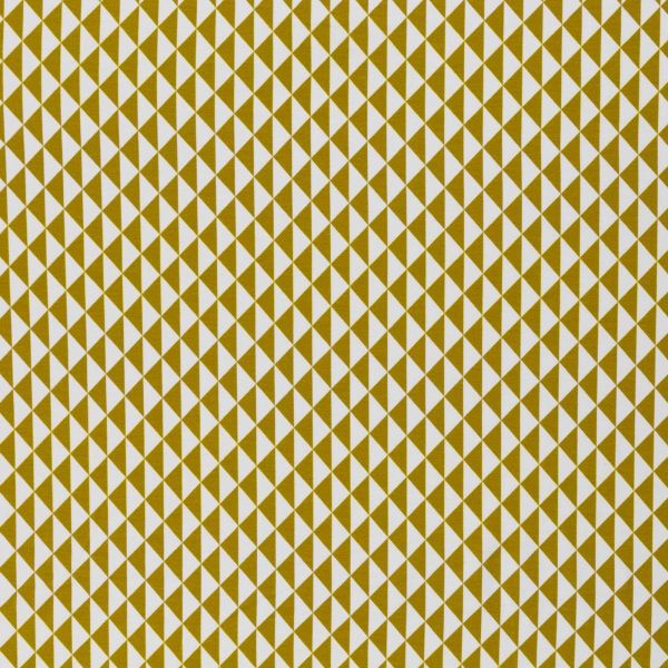 Jersey kleine Dreiecke in senf gelb – Serie Theo Triangles ochre