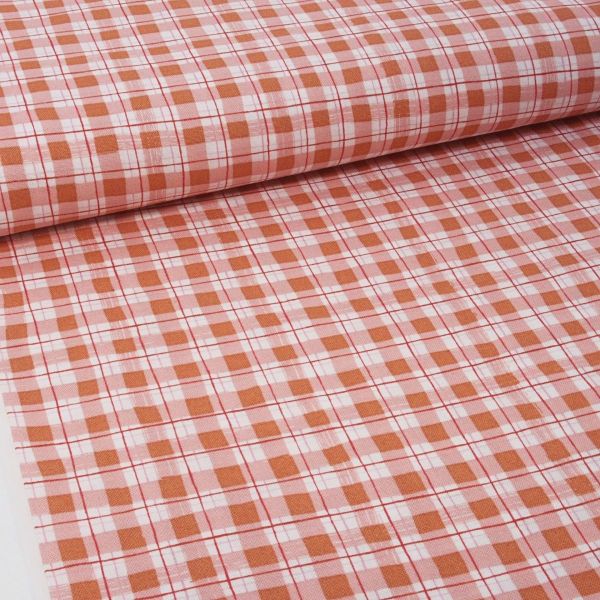 Baumwolle Karo altrosa – Picknick Serie Under the Apple Tree by Cotton & Steel