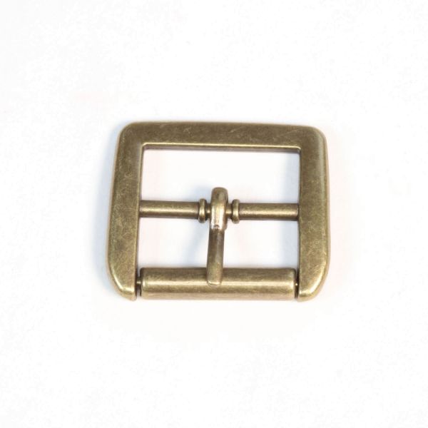 Gürtelschnalle 2,5cm altmessing | Metall Schnalle für 25mm Gurtband