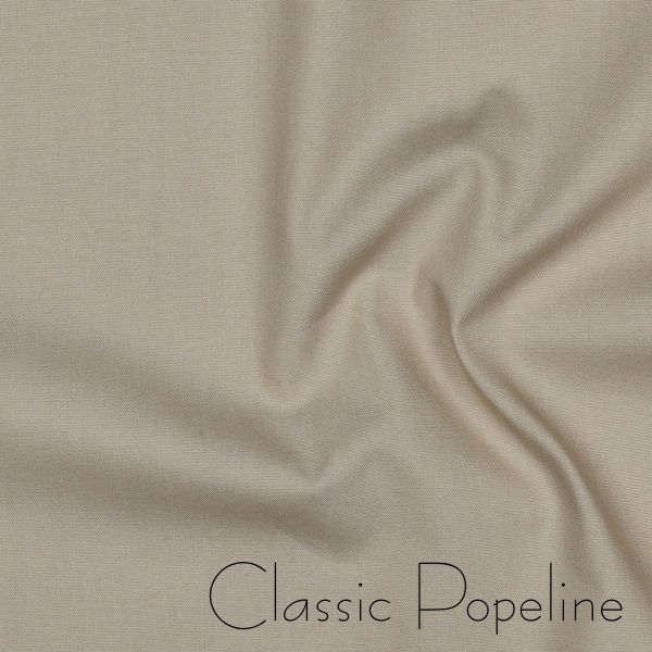 Baumwollstoff uni beige - Baumwolle Popeline – Cotton Poplin sand