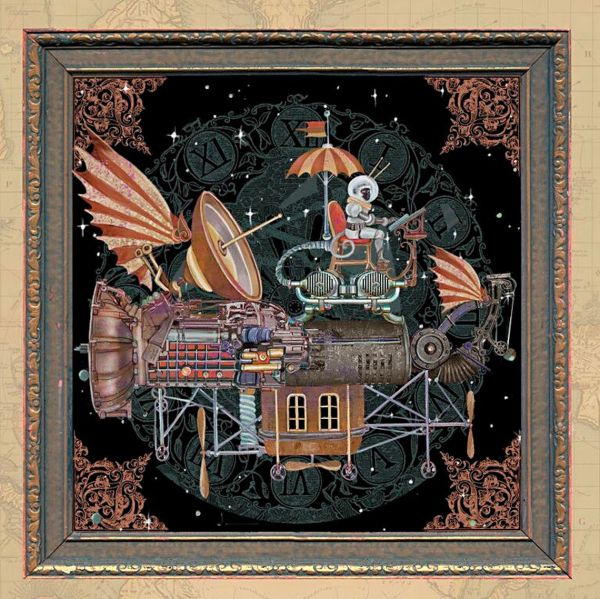 Baumwolle Steampunk 8 Tierbilder - Fantasy & Fiction Panel 60x110cm