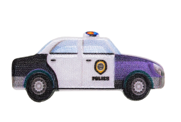Bügelbild Polizei - Applikation zum aufbügeln ca. 7 x 3,5 cm