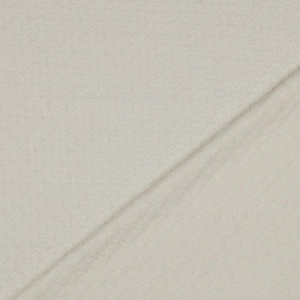 Cotton Knitted Jacquard natural – Strukturstrick aus Baumwolle