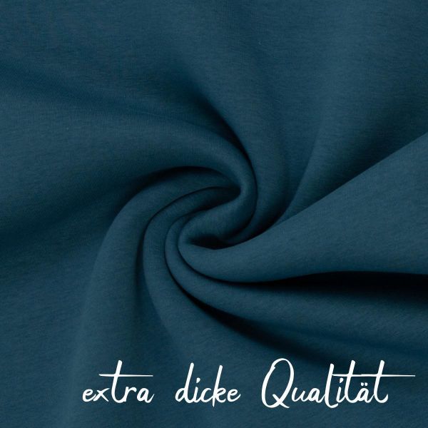 extra dicker Softsweat petrol - kuschliger Wintersweat Hanni von Swafing