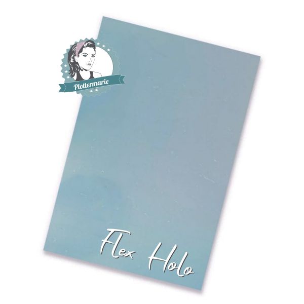 Flexfolie für Textildruck Holo regenbogen A4 - Plotterfolie Plottermarie Funkelfolie 105µ