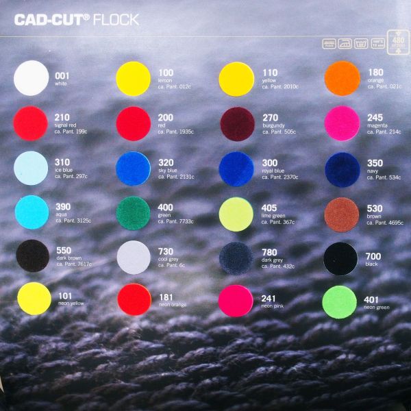 Flockfolie für Textildruck pink magenta A4 - Plotterfolie von Plottermarie Flock Velours 480µ