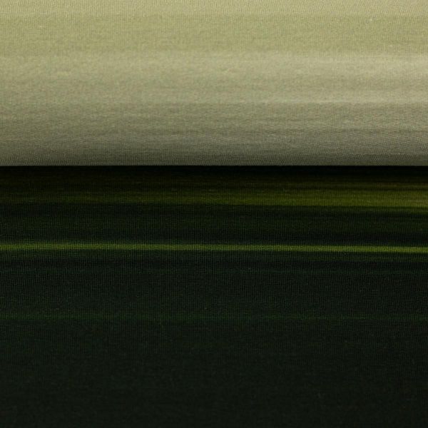 Sweat Farbverlauf grün - Slow Down Kombi by Thorsten Berger – 90cm Panel French Terry