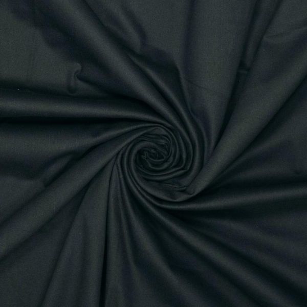 Baumwolle Webware leicht elastisch mit Peach Finish schwarz für Jeans Hosen Röcke