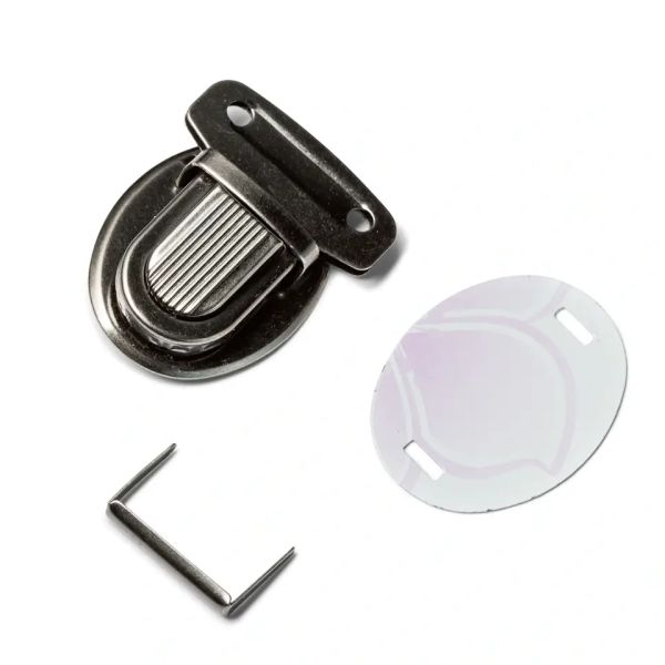 Prym Retro Steckschloss altsilber 26mm für Taschen und Rucksäcke