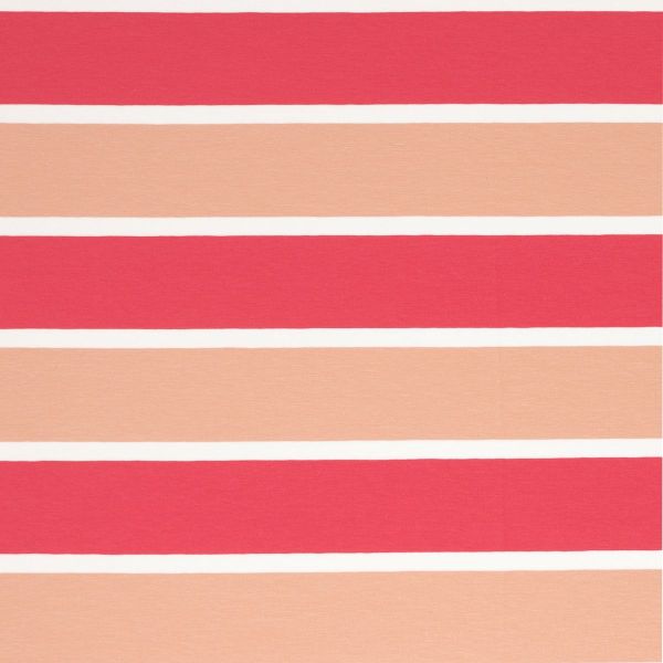 Jersey Blockstreifen pink lachs rosa – Serie Ringeljersey Lona von Swafing
