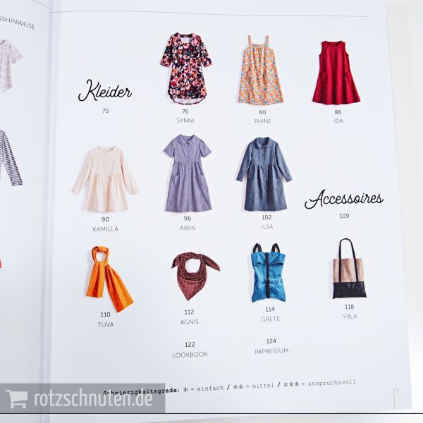 Der rosa p. Kleiderschrank – 23 Schnittmuster in Größe 36-46 mit 2 Schnittmusterbogen