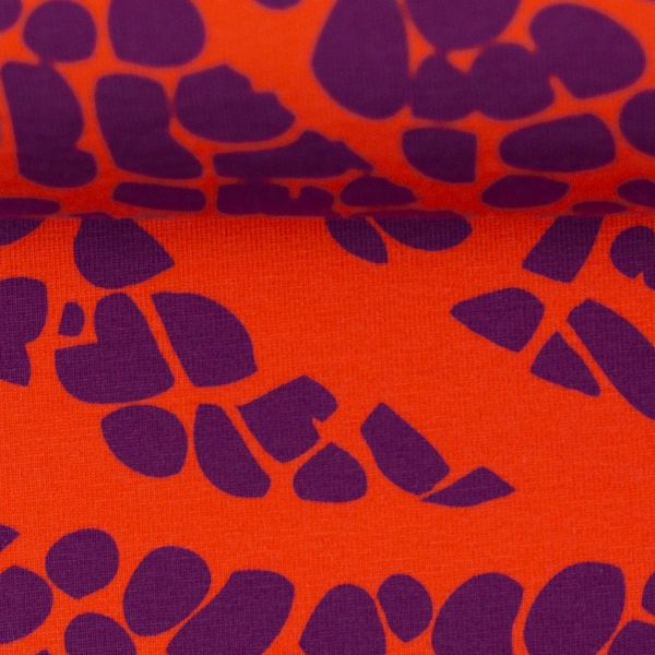 Jersey Korallenriff orange violett – Serie Fan Coral by Thorsten Berger von Swafing