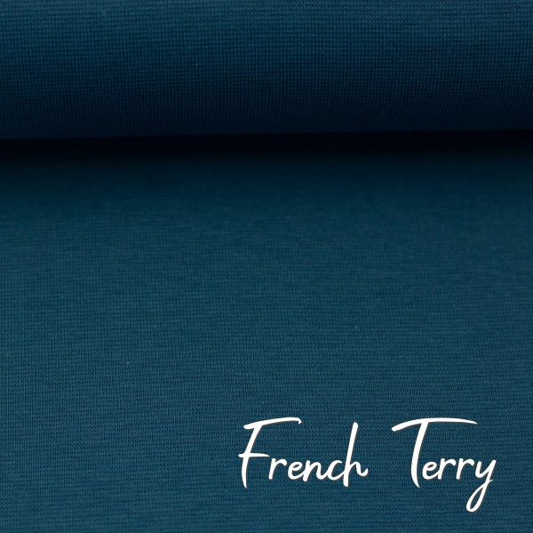 Sweat uni petrol - French Terry MAIKE von Swafing