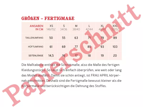 Schnittmuster FRAU APRIL • Bikini Hose High oder Mid Waist von Studio Schnittreif • Gr. XS-XXL