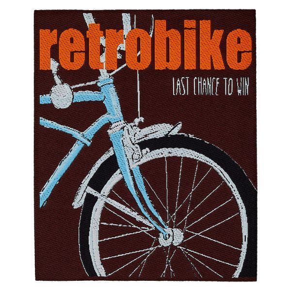 Bügelbild Retrobike Fahrrad - Applikation zum Aufbügeln