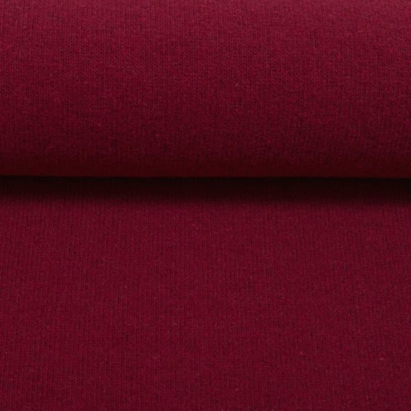 Weicher Strickstoff dunkelrot – BENE bordeaux rot von Swafing