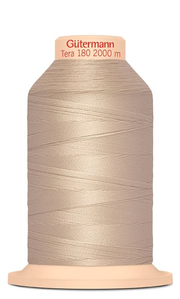 feines Overlock Garn Tera 180 beige Fb. 722 – 2000m Coverlock Overlockkonen von Gütermann Nähseide