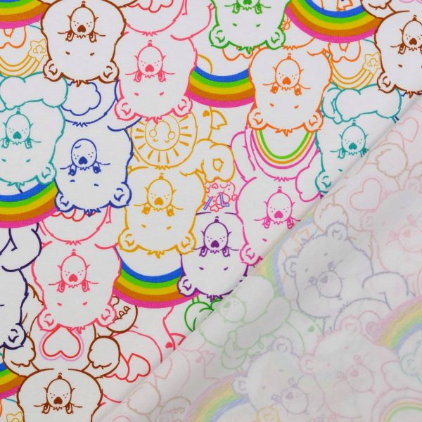 Jersey Glücksbärchis Regenbogen kunterbunt - Care Bears