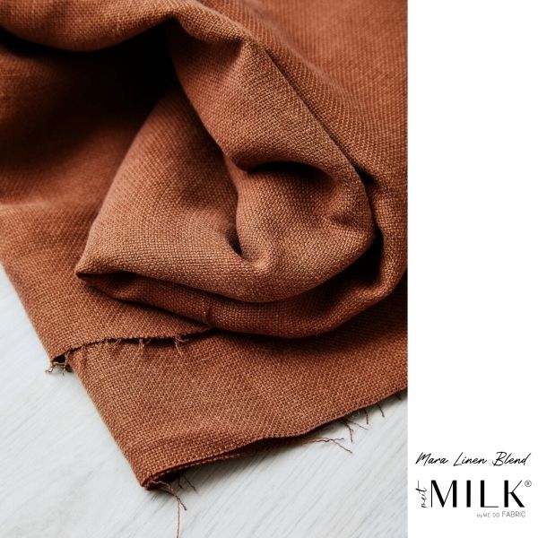 Leinen mit TENCEL™ Lyocell in braun - meetMILK® Mara Linen Blend pecan