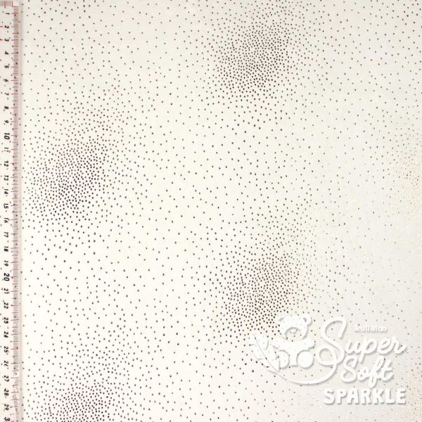 Kullaloo Plüsch SuperSoft Shorty Sparkle creme gold - Silky Minky Kuschel Nicki 100x75cm