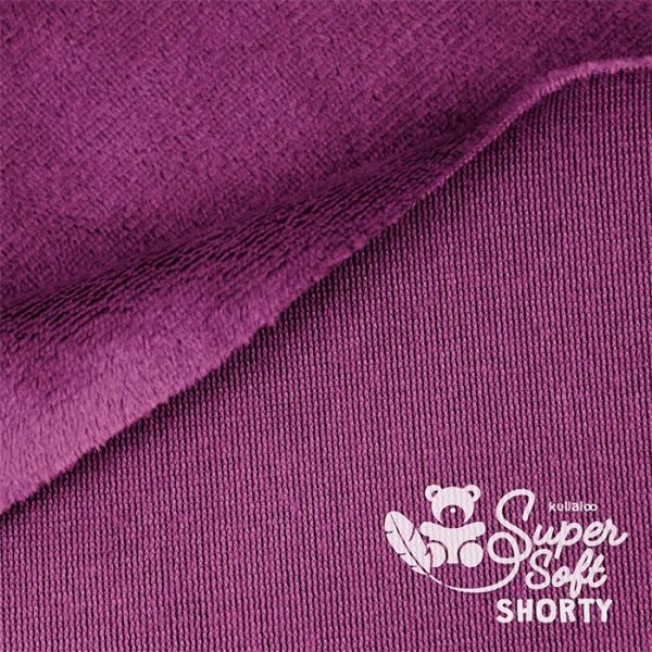 Kullaloo Plüsch SuperSoft Shorty pflaume - Silky Minky Kuschel Nicki violett 100x75cm